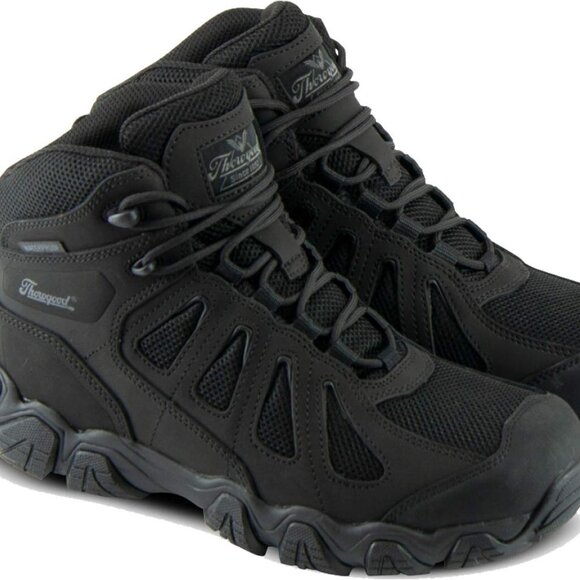 Thorogood Men's Black Crosstrex Side Zip Comp Toe Hiker Boot Waterproof Sise 12 - Picture 15 of 15
